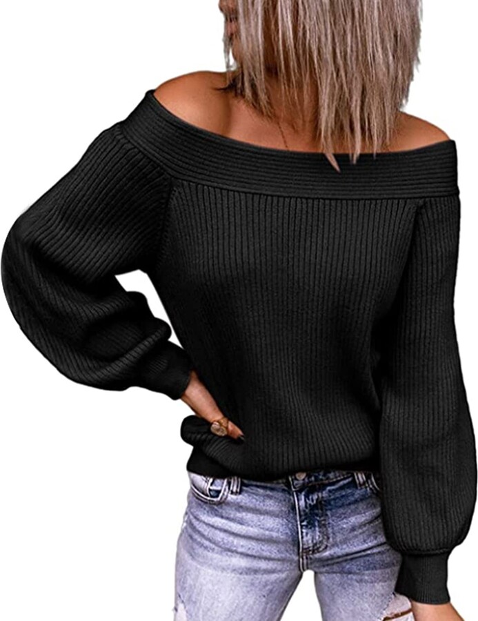 KCatsy Womens Jumper Sweater Knitted Top Plus Size Batwing Long Sleeve Oversize Baggy Loose Soft Ladies Blouse Knitwear