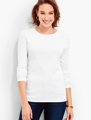 fitted white long sleeve shirt