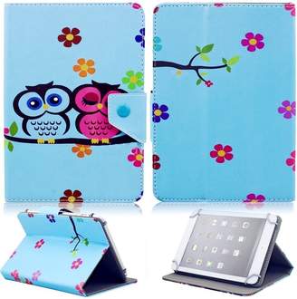Samsung Tsmine Flip Cartoon Case - Universal Protective Lightweight Premium Kids Cute Owl Printed PU Leather Case Cover