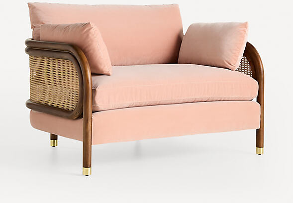 Anthropologie Heatherfield Velvet Chair