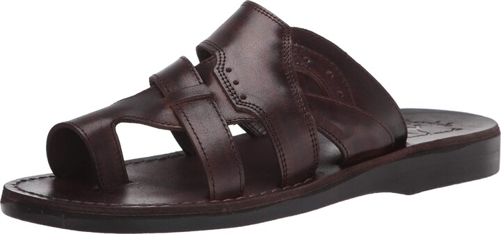Kemp D555 Men's Large Size Light Weight Sandals in Brown 