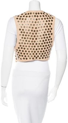 Thomas Wylde Stud-Accented Leather Vest