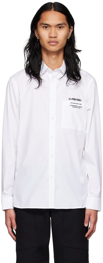 Burberry White Men's Shirts | ShopStyle