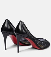 Thumbnail for your product : Christian Louboutin Filomena 85 leather-trimmed pumps