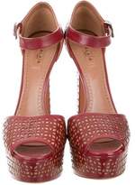 Thumbnail for your product : Alaia Laser Cut Platform Sandals