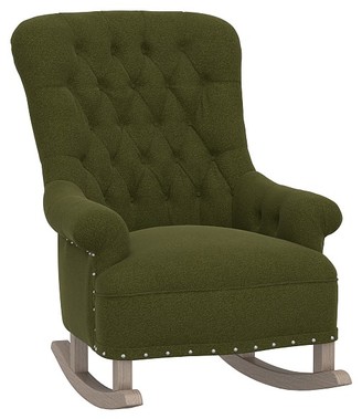 pottery barn radcliffe rocking chair & ottoman
