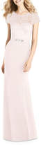 Thumbnail for your product : Jenny Packham Bridesmaids Sweetheart Illusion Cap-Sleeve Marquis Lace & Crepe Column Bridesmaids Dress