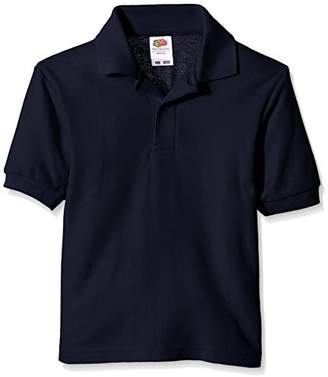 Fruit of the Loom Unisex Kids 65/35 Short Sleeve Polo Shirt,(Manufacturer Size:32)
