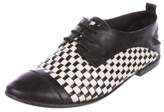 Thumbnail for your product : CNC Costume National Woven Leather Oxfords
