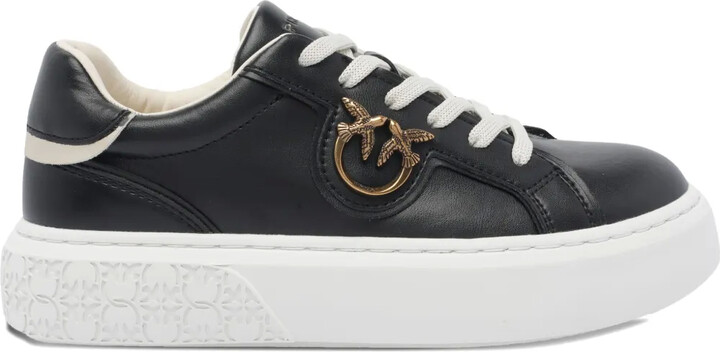 Pinko Yoko 06 metallic-trim platform sneakers