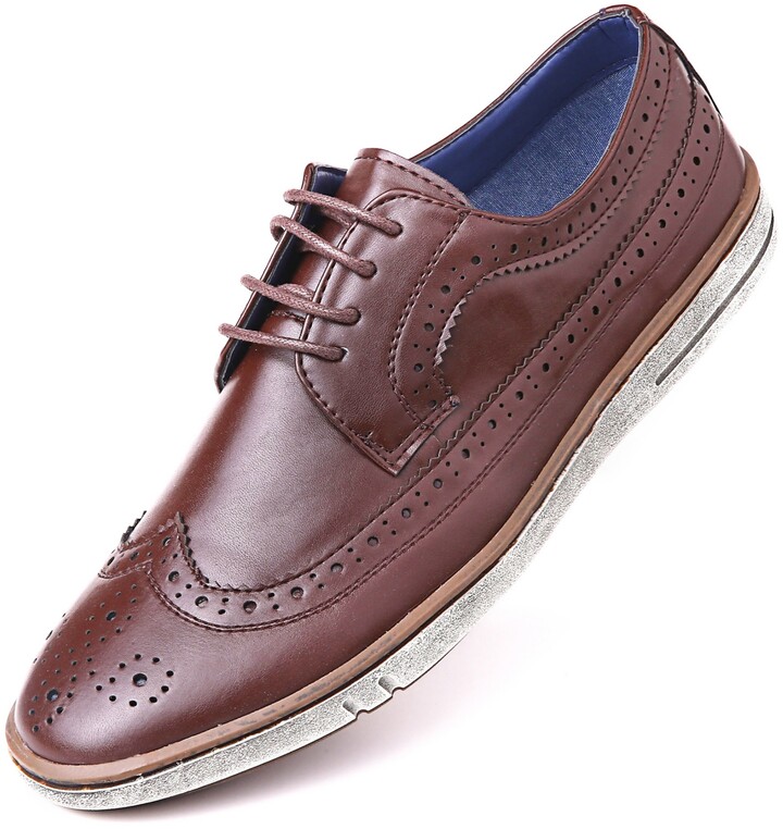 casual wingtip oxfords