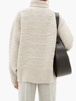 Thumbnail for your product : The Row Pheliana Roll-neck Merino-wool Blend Sweater - Light Grey