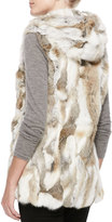 Thumbnail for your product : La Fiorentina Hooded Rabbit Vest, Natural
