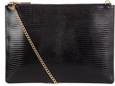 Thumbnail for your product : Whistles Rivington Lizard Chain Clutch