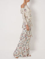 Thumbnail for your product : Vilshenko Ivory Silk Floral Annabelle Gown