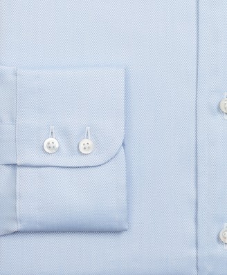 Brooks Brothers Golden Fleece Regent Fitted Dress Shirt, Button-Down Collar Blue Dobby