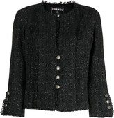 Thumbnail for your product : Chanel Pre Owned Metallic Threading Collarless Tweed Jacket