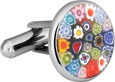 Thumbnail for your product : Forzieri Millefiori Murano Glass Silver Plated Cuff links