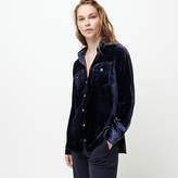 Thumbnail for your product : J.Crew Tall classic-fit shirt in drapey velvet