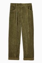 Thumbnail for your product : Topshop Khaki Casual Corduroy Tapered Pants