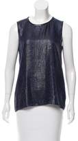 Thumbnail for your product : L'Agence Textured Silk Top