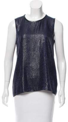 L'Agence Textured Silk Top