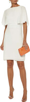 Thumbnail for your product : Halston Cape-effect washed crepe mini dress