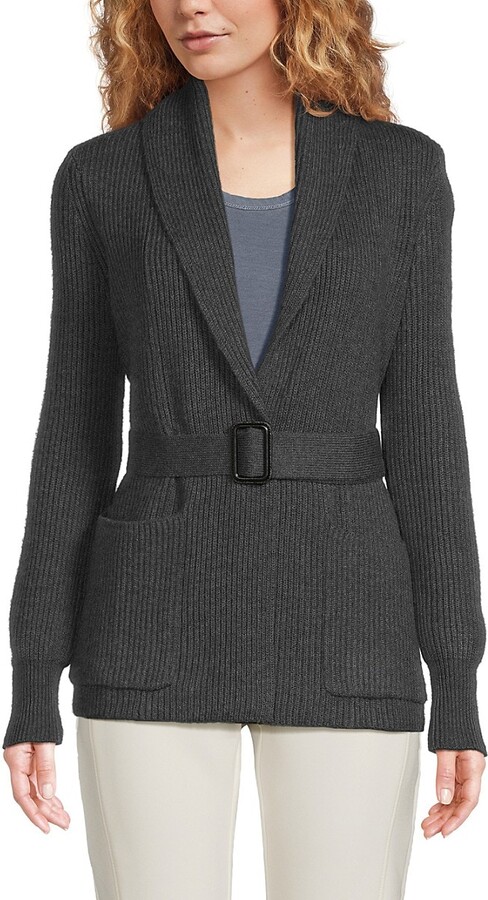 Bruno Magli Meino Wool Belted Cardigan