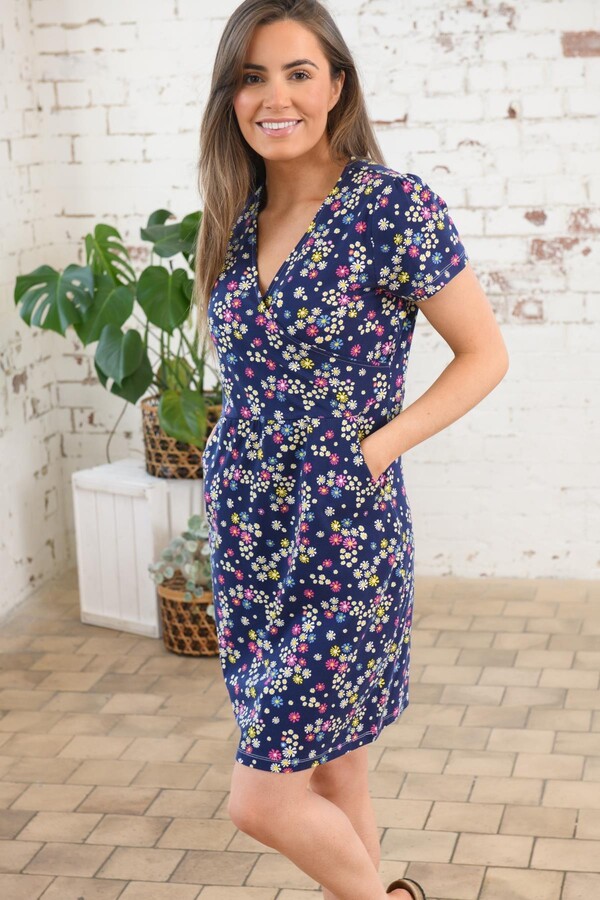 Lighthouse Clothing Lighthouse Lena Dress Cotton Stretch Casual Wrap