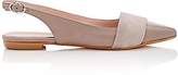 Thumbnail for your product : Barneys New York WOMEN'S LEATHER & SUEDE SLINGBACK FLATS