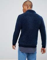 Thumbnail for your product : ASOS Design Heavyweight Teddy Jacket In Navy