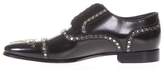 Thumbnail for your product : Dolce & Gabbana Studded Black Leather Lace-up Shoes