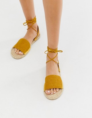 yellow flat sandals uk