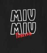 Thumbnail for your product : Miu Miu Printed cotton T-shirt
