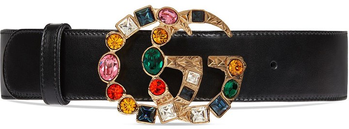 gucci double g crystal belt