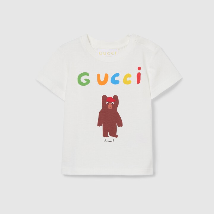 Gucci Baby cotton T-shirt with print