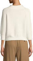 Thumbnail for your product : 3.1 Phillip Lim 3/4-Sleeve Lofty Rib Alpaca-Blend Pullover Sweater