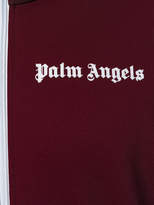 Thumbnail for your product : Palm Angels logo patch zipped sweatshirt