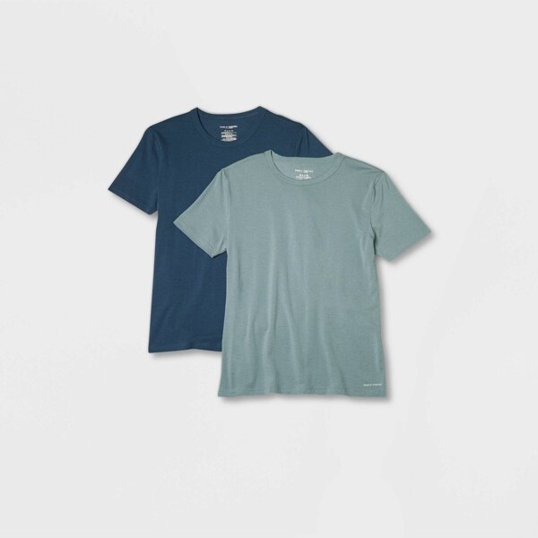 Pair of Thieves PairofThievesMen'sSuperSoft2pkClassicCrewneckT-Shirt-ArcticBlue/DarkBlueM
