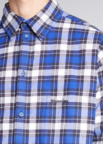 Thumbnail for your product : Balenciaga Men's Plaid Flannel Padded Shirt Jacket