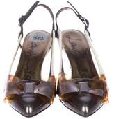 Thumbnail for your product : Lanvin Leather Slingback Pumps w/ Tags