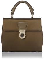 Thumbnail for your product : LK Bennett Amelia Khaki Satin Shoulder Bag
