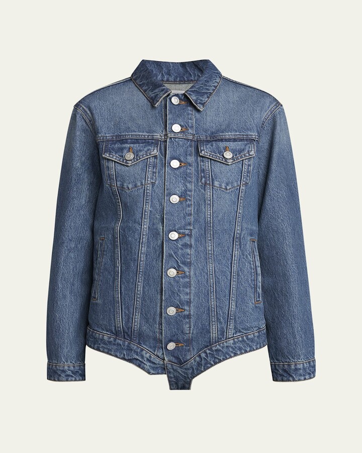 Coperni Denim Bodysuit Jacket