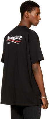 Balenciaga Black Campaign Logo T-Shirt