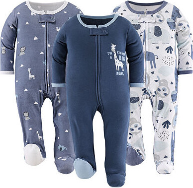 The Peanut Shell The Blue Safari Baby Boys 3-pc. Sleep and Play