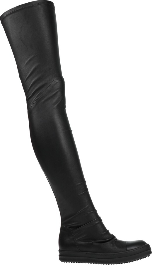Rick Owens Over The Knee Women's Boots | ShopStyle
