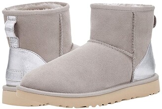 silver uggs metallic