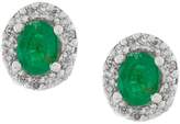 Thumbnail for your product : Wouters & Hendrix Gold 18kt gold, diamond and emerald stud earrings