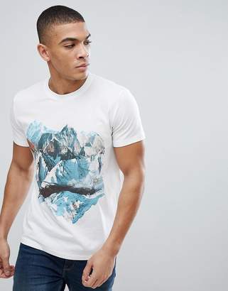 Esprit t-shirt with mountain print