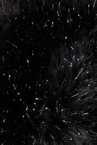 Thumbnail for your product : Eugenia Kim Owen Leather-trimmed Tinsel And Faux Fur Trapper Hat